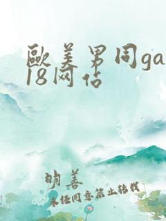 欧美男同gay18网站