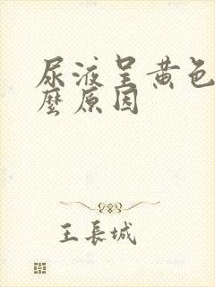 尿液呈黄色是什么原因