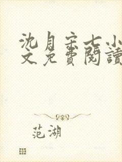 沈月宋七小说全文免费阅读