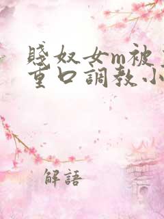 贱奴女m被主人重口调教小说