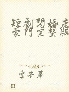 短剧闪婚老公是豪门完整版时长