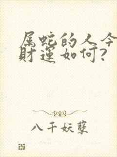 属蛇的人今天的财运如何?