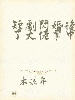 短剧闪婚后我成了大佬掌中之物