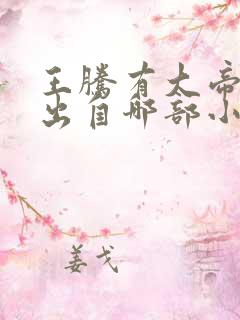 王腾有大帝之姿出自哪部小说