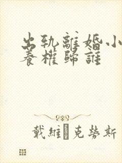 出轨离婚小孩抚养权归谁