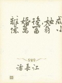 离婚后,她成了亿万富翁 小说完整