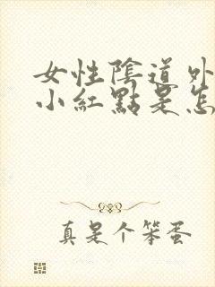 女性阴道外面起小红点是怎么回事