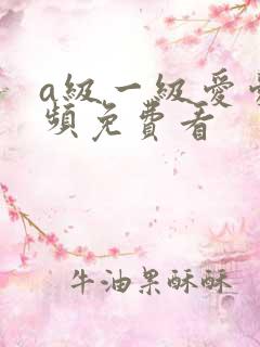 a级一级爱爱视频免费看