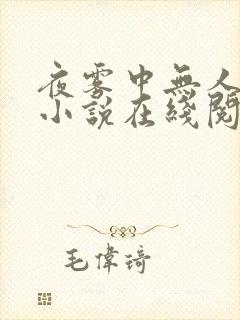 夜雾中无人爱我小说在线阅读