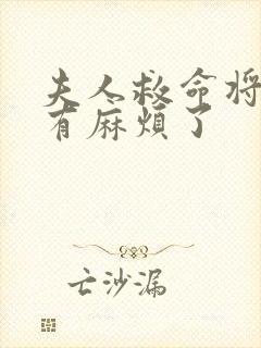 夫人救命将军又有麻烦了