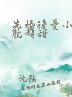 先婚后爱小说原耽超甜