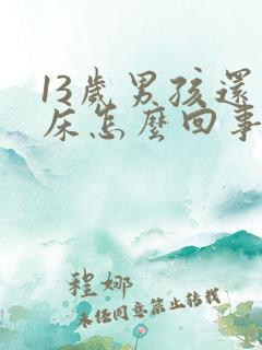 13岁男孩还尿床怎么回事