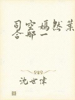 司空嫣然叶凡结合哪一