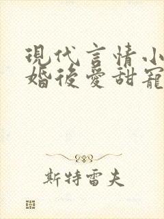 现代言情小说先婚后爱甜宠