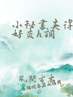 小秘书夹得真紧好爽h调