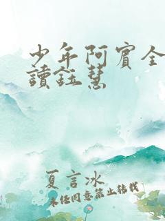 少年阿宾全文阅读钰慧