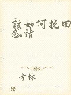 该如何挽回婚姻感情