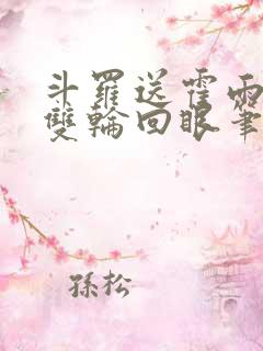 斗罗送霍雨浩一双轮回眼笔趣阁