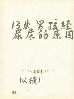 13岁男孩经常尿床的原因和治疗