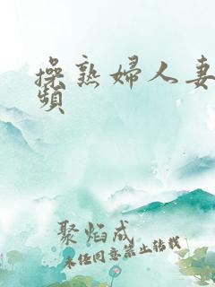 操熟妇人妻的视频