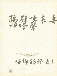 隔壁传来妻子的呻吟声