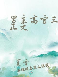 男主高官三观不正文