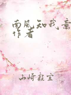 南风知我意小说作者