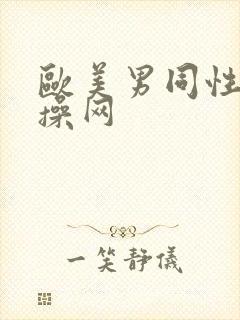 欧美男同性恋互操网