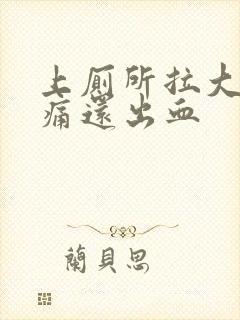 上厕所拉大便又痛还出血