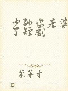 少帅你老婆又跑了短剧