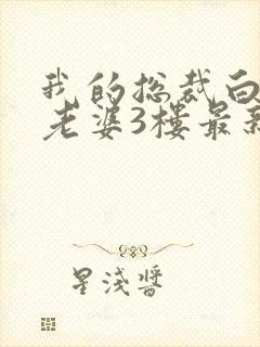 我的总裁白富美老婆3楼最新章节列表列表