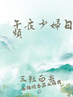 午夜少妇日皮视频