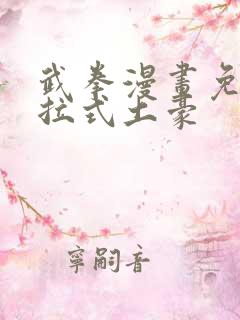 武拳漫画免费下拉式土豪