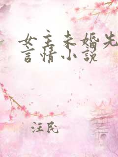 女主未婚先孕的言情小说