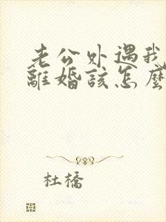 老公外遇我不想离婚该怎么做