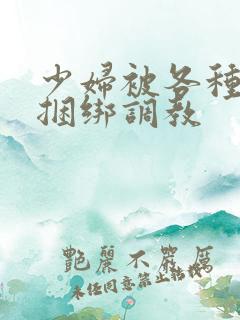 少妇被各种姿势捆绑调教