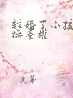 离婚了小孩归谁抚养权