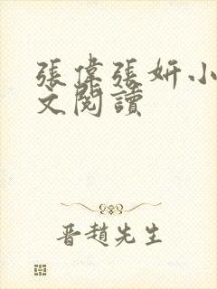 张伟张妍小说全文阅读