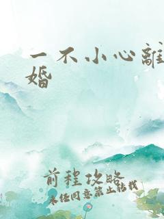 一不小心离错了婚