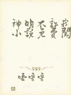 神明不许我恋爱小说免费阅读