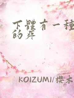 下体有一种撕裂的疼