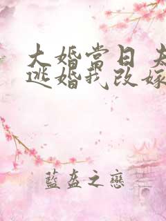 大婚当日 夫君逃婚我改嫁