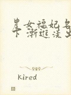 农女福妃名动天下 渐进淡出