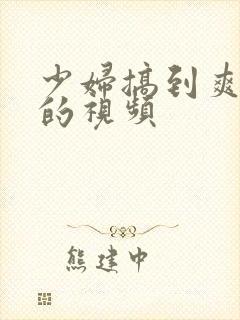 少妇搞到爽高潮的视频