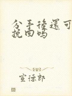 分手后还可以再挽回吗