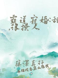 霸道宠婚:甜妻,很撩人