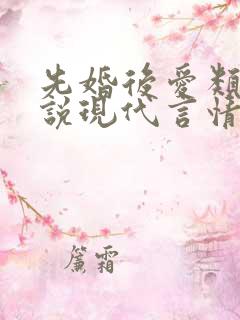 先婚后爱类型小说现代言情