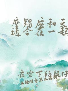 摩羯座和天秤座适合在一起吗