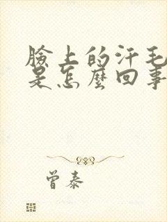 脸上的汗毛变黑是怎么回事