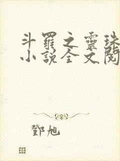 斗罗之灵珠神剑小说全文阅读